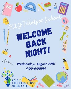 welcome back flyer
